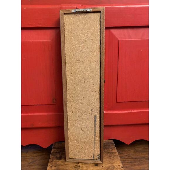 Noel Ceramic Tile Sign Christmas Decorations 23 x 6" Framed Candy Cane Holly EUC - Picture 2 of 2